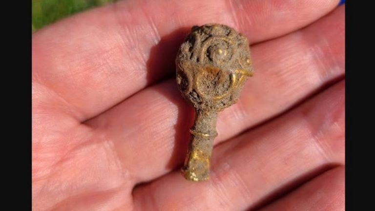 Arkeoloji öğrencisi ilk kazısında 1200 yıllık altın buldu